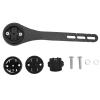 Cycling Computer Mount, Carbon Fiber Lightweight Bike GPS Holder Extended Out Front for Road Cyclists, Mountain Bikers, Commuters view 2
