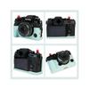 AFGRAPHIC Camera Case PU Leather Light Blue Protective Half Body Cover Base Case with Bottom Opening Version for Fujifilm X-T5 mirrorless Digital Camera, Blue, Half Body Base Case view 2