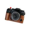 AFGRAPHIC Camera Case Oily Leather Coffee Protective Half Body Cover Base Case with Bottom Opening Version for Fujifilm X-T5 mirrorless Digital Camera, Brown, Half Body Base Case view 1