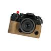 AFGRAPHIC Camera Case Genuine Leather Khaki Protective Half Body Cover Base Case with Bottom Opening Version for Fujifilm X-T5 mirrorless Digital Camera, Green, Half Body Base Case view 1