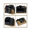 AFGRAPHIC Camera Case Genuine Leather Khaki Protective Half Body Cover Base Case with Bottom Opening Version for Fujifilm X-T5 mirrorless Digital Camera, Green, Half Body Base Case view 2
