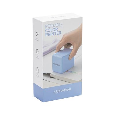 Craft Express Portable Handheld Printer, Wireless Inkjet Label & Logo Printer, Rechargeable, for Paper, Wood, Fabric and More, Compact for DIY Crafts, Small Business, and On-The-Go Printing