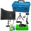 HamiltonBuhl MPSK-X Media Production Studio Deluxe Kit; Includes: HB Green Screen, External Microphone, Octopus Mini-Tripod, ActionPro Camcorder, Podcast Kit & Carry Case view 1