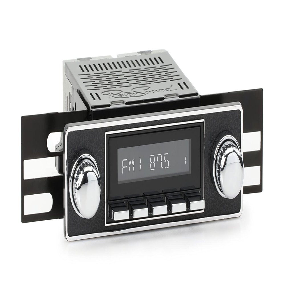 RetroSound Classic Car Stereo Compatible with 1969-74 Alfa Romeo GT Veloce (HBC-M2-503-06-76AR) Includes Bluetooth, USB, AM/FM