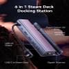 QUUGE Steam Deck Dock,Docking Station for Steam Deck,6 in 1 @4K60Hz HDMI 2.0,1 * 1Gbps Ethernet Port, 3*USB-A 3.0, 1*PD 100W Charging view 2