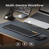 ProtoArc Foldable Keyboard and Mouse, XKM01 True Full-Size Folding Wireless Keyboard Mouse Combo for Business Travel, a Portable Office Suite On-the-Go, Compatible with Laptop iPad Tablet - Black Gray view 4