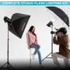 Flashpoint Studio Pro 800 III-V 800Ws R2 Monolight Strobe Flash with 30W LED Modeling Lamp, Bowens Mount Strobe Light for Photography, R2 2.4GHz Wireless Studio Light with 1.0s Max Recycle Time view 2