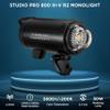 Flashpoint Studio Pro 800 III-V 800Ws R2 Monolight Strobe Flash with 30W LED Modeling Lamp, Bowens Mount Strobe Light for Photography, R2 2.4GHz Wireless Studio Light with 1.0s Max Recycle Time view 3