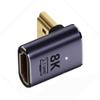 xiwai HDMI 8K Male to HDMI 2.1 Female Vertical 90 Degree Down Angled Low Profile UHD Extension Adapter Support 8K 60hz HDTV view 2