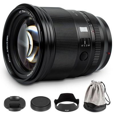 VILTROX 75mm f/1.2 F1.2 Pro XF Fuji X-Mount Ultra Wide Angle Autofocus APS-C Prime Lens for Fujifilm X-Mount Camera X-A7 X-S10 X-T200 X-T100 X-T20 X-T30 X-T3 X-T4 X-E2 X-E2S X-E4 Black