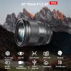 VILTROX 75mm f/1.2 F1.2 Pro XF Fuji X-Mount Ultra Wide Angle Autofocus APS-C Prime Lens for Fujifilm X-Mount Camera X-A7 X-S10 X-T200 X-T100 X-T20 X-T30 X-T3 X-T4 X-E2 X-E2S X-E4 Black view 2
