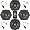 KICKER Speakers 6X8 inch for Ford F-150 1999-2014 Upgrade Kit - 4 Pack of CS Series with Harness, Coaxial Car Audio Front and Rear Door Speaker CSC68, 46CSC684 view 1