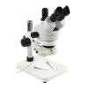 JUIYU Microscope Accessories Kit 3.5X 7X-45X 90X Continuous Zoom Simul Focal Trinocular Stereo Microscope Holder Stand 56 LED Light for Phone Soldering Repair Microscope Slides (Color : White) view 1
