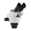 JUIYU Microscope Accessories Kit 3.5X 7X-45X 90X Continuous Zoom Simul Focal Trinocular Stereo Microscope Holder Stand 56 LED Light for Phone Soldering Repair Microscope Slides (Color : White) view 3
