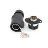 ZBLZGP LP20 12 Pin Waterproof Power Connector,5A 400V 12pin Male Female Plug Socket Solder Aviation Connector,for Outdoor Industrial Automation Equipment view 3