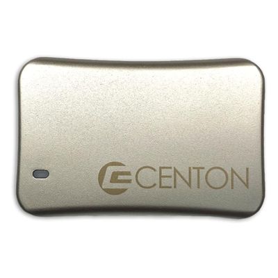 Centon External SSD (Silver Metallic), USB-C 3.2 Gen 2, 1000GB