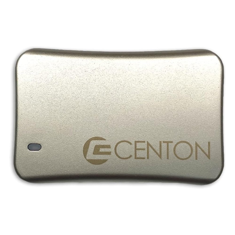 Centon External SSD (Silver Metallic), USB-C 3.2 Gen 2, 1000GB
