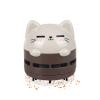 Naysku , Cute Animal Table Dust, Desktop Dust Crumb, USB Charging Desktop Keyboard Pencil Eraser Dust Cleaner, Desktop Cleaning Toy for Kids view 3