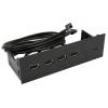 Septpenta 5.25 Inch USB 2.0 Hub Front Panel, Compatible for Windows 11 10 8.1 8 7 Vista XP, Multiple Safety Protections, 19Pin Optical Drive Front Panel for 5.25 Inch PC Computer Case view 1
