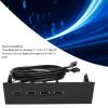Septpenta 5.25 Inch USB 2.0 Hub Front Panel, Compatible for Windows 11 10 8.1 8 7 Vista XP, Multiple Safety Protections, 19Pin Optical Drive Front Panel for 5.25 Inch PC Computer Case view 3