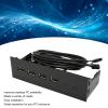 Septpenta 5.25 Inch USB 2.0 Hub Front Panel, Compatible for Windows 11 10 8.1 8 7 Vista XP, Multiple Safety Protections, 19Pin Optical Drive Front Panel for 5.25 Inch PC Computer Case view 4