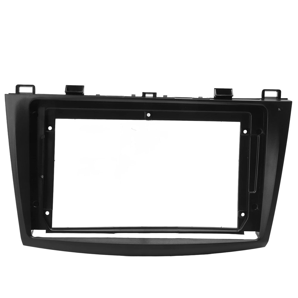 Aramox Dash Fascia, 9in Car Navigation Panel Frame, Car Stereo Radio Install Dash Kit, Compatible with 3 2010-2013, Dash Mounting Fascia, Black