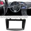 Aramox Dash Fascia, 9in Car Navigation Panel Frame, Car Stereo Radio Install Dash Kit, Compatible with 3 2010-2013, Dash Mounting Fascia, Black view 3