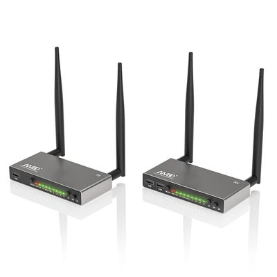 AIMIBO HDMI Wireless Transmitter & Receiver 1080P, Multiple TXS & RXs, 5.8G HDMI Extender with KVM, IR Remote, Loop-Out, 656FT, Cast Video Audio for Laptop, Fire TV Stick, Satellite to TV, Projector