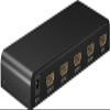 goobay 58482 HDMI Splitter 1 in 4 Out / 4K at 30Hz (2160p) HDMI Splitter/HDMI 1.4 Switch for Four Monitors with 60Hz at 1080p, Black view 1