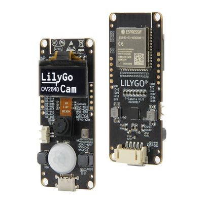 LILYGO T-Camera S3 ESP32-S3 ESP32-Cam 2 Million Pixels HD Camera TTGO Development Board ESP32-S3FN16R8 with 0.96" SSD1306 OLED Mic Pir PMU (T-Camera S3)