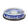 Verbatim M DISC BD-R DL 50GB 6X Lifetime Archival White Inkjet Hub Printable Blank Blu-Ray Recordable Media 10pk Spindle view 1