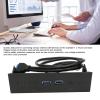 5.25 Inch Front Panel, PC Multifunction Media Dashboard, USB 3.0 to 19 Pin Metal Optical Drive Bay 2 Port USB Hub for PC Computer Case view 2
