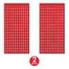 Beistle 2 Piece Metallic Plastic Square Fringed Photo Backdrop Curtains for Birthday Party, Wedding Reception, Graduation Celebration, Baby Theme, Bridal Shower Decorations view 3