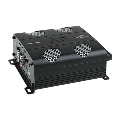 Audiopipe 280 Watts Full Range Class D Mini Amplifier (APMOX-280.4), 4 Channel, Compact, Mosfet Circuitry, Cooling Fan, Remote Bass Knob, for Car, Motorcycle, Golf Cart, Off-Road Vehicles