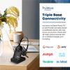 TruVoice Agent AW80 3-in-1 DECT Wireless Headset with Noise Canceling Microphone for Phone, PC and Cell | 500 FT Maximum Range (15 x Bluetooth Distance) - Remote Answer Capability with Additional EHS view 2