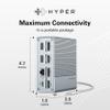 HyperDrive USB-C & Thunderbolt 4 GEN2 12-in-1 Docking Station, 100W PD for MacBook Pro/Air, iPad, PC, 4K USB C Triple Display, 10Gbps, Gigabit Ethernet view 4