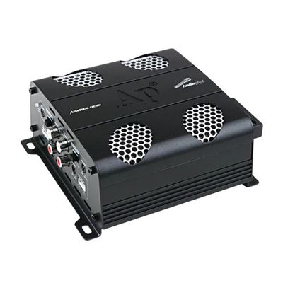 Audiopipe 800 Watts Full Range Class D Mini Amplifier (APMOX-800.1), 1 Channel, Compact, Mosfet Circuitry, Subsonic Filter, Remote Bass Knob, for Car, Motorcycle, Golf Cart, Off-Road Vehicles