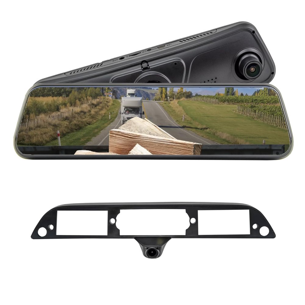 Brandmotion FVMR-1181 FullVUE Mirror Vision Camera System fits 2015-2025 F150 & 2017-2025 F250 F350 Super Duty | Full Touchscreen for Easy Adjustments | Automatic Brightness Adjustment
