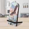 American Eagle Cell Phone Stand | Wood Mobile Tablet Holder Charging Station Organizer - 892050 view 1