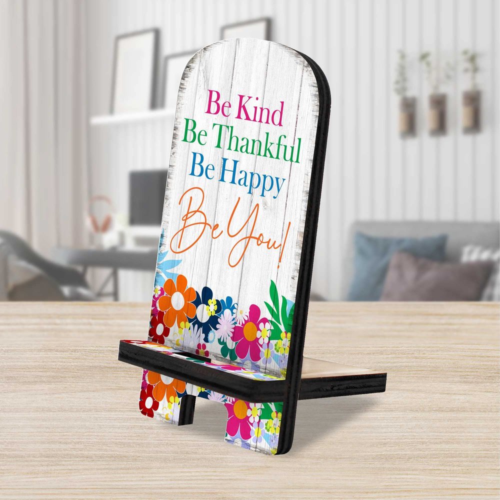 Be You! Cell Phone Stand Family Dcor | Wood Mobile Tablet Holder Charging Station Organizer - 892066