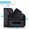 Cell Phone Faraday Bag, Sleeve, Pouch, Case, Holder, Device Shielding, RFID Signal Blocking, Key FOB Credit Card Anti Tracking/Spying GPS (Carbon Fiber, Black) view 2