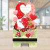 Gnome Buddy Love Cell Phone Stand Family Dcor | Wood Mobile Tablet Holder Charging Station Organizer - 892034-SW view 3