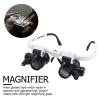 JUIYU Microscope Accessories Kit Wearing Pocket Microscope Jewelry Loupe with LED Lamp 8/15/23X Lens Microscope Slides view 4