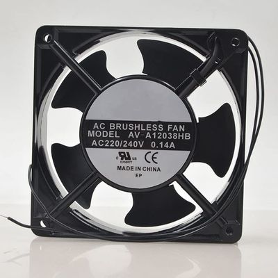 AV-A12038HB AC220/240V 0.14A 12038 12cm 2-Wire Cooling Fan
