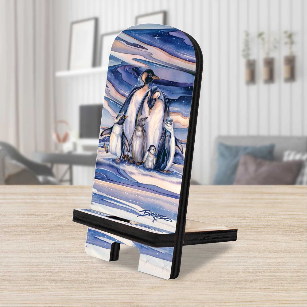 Sno Buddy Like You Cell Phone Stand Wildlife Dcor | Wood Mobile Tablet Holder Charging Station Organizer - 892094-JB