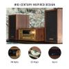 Crosley CR3503A-WA Parker Bluetooth FM Radio and CD Player, Walnut view 2
