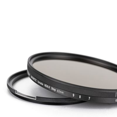 Kase Wolverine Magnetic 62mm 2nd Generation Vari ND 6-9 Stop ND64 to ND500 Shockproof Tempered Optical Glass Filter Incl Anti-Rotation Adapter