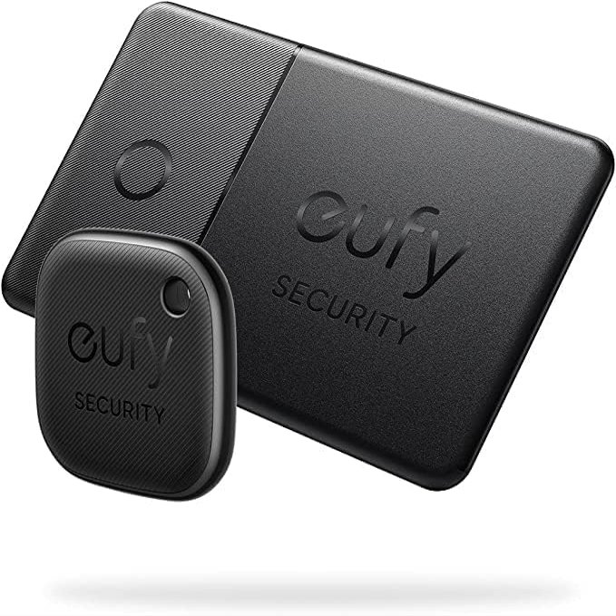 eufy Security SmartTrack (Black, 1Link +1Card), Works with Apple Find My (iOS Only), Item Tracker, Phone Finder, Water Resistant, Android Not Supported