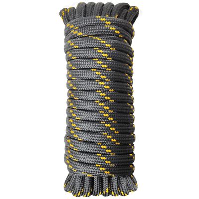 Diamond Braided Polypropylene Rope Nylon Rope Mix Thick Heavy Duty Ropes 1/2 inch 50ft High Strength Perfect for Clothesrope Camping Hiking and Other Outdoor Activities Black 50ft