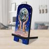 World In My Hands Cell Phone Stand Inspirational Dcor | Wood Mobile Tablet Holder Charging Station Organizer - 892081-JW view 1